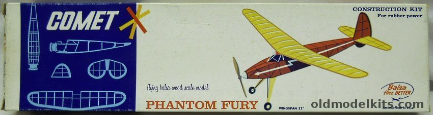 Comet Phantom Fury - 32 Inch Wingspan Endurance Competition Flying Airplane, 3207-100 plastic model kit